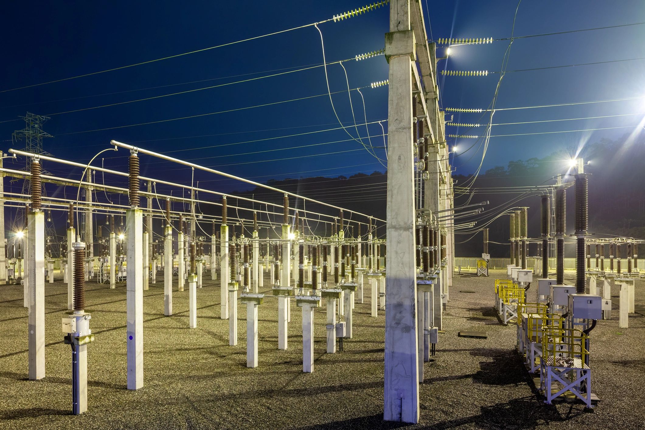 Electrical substation infrastructure representing reliable grounding and power safety